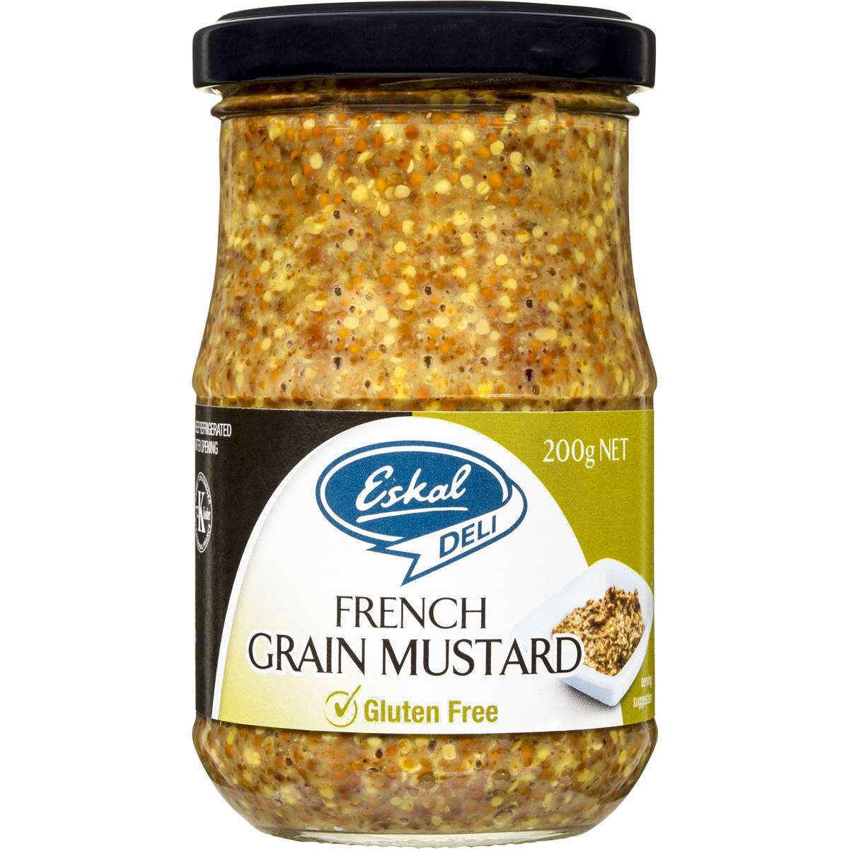 Eskal Gluten Free Grain Mustard 200g Woolworths