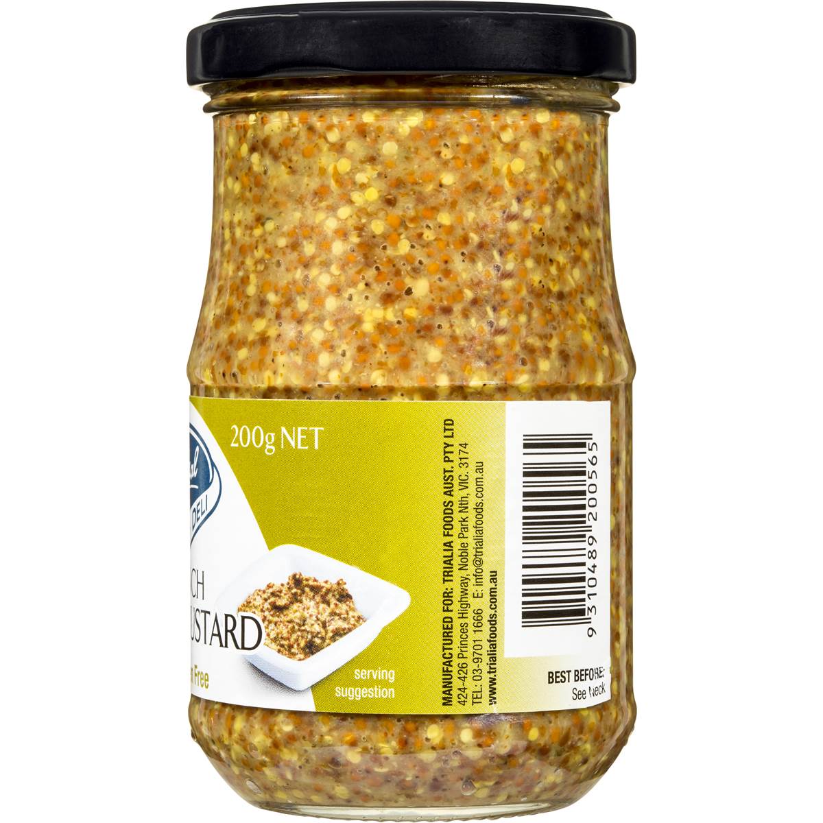 Eskal Gluten Free Grain Mustard 200g Woolworths