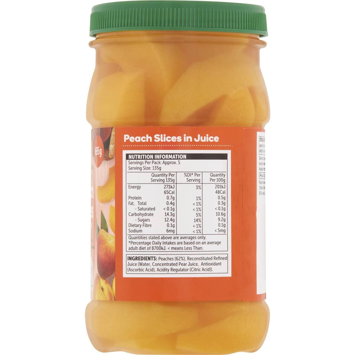 Woolworths Peach Slices In Juice 695g Woolworths