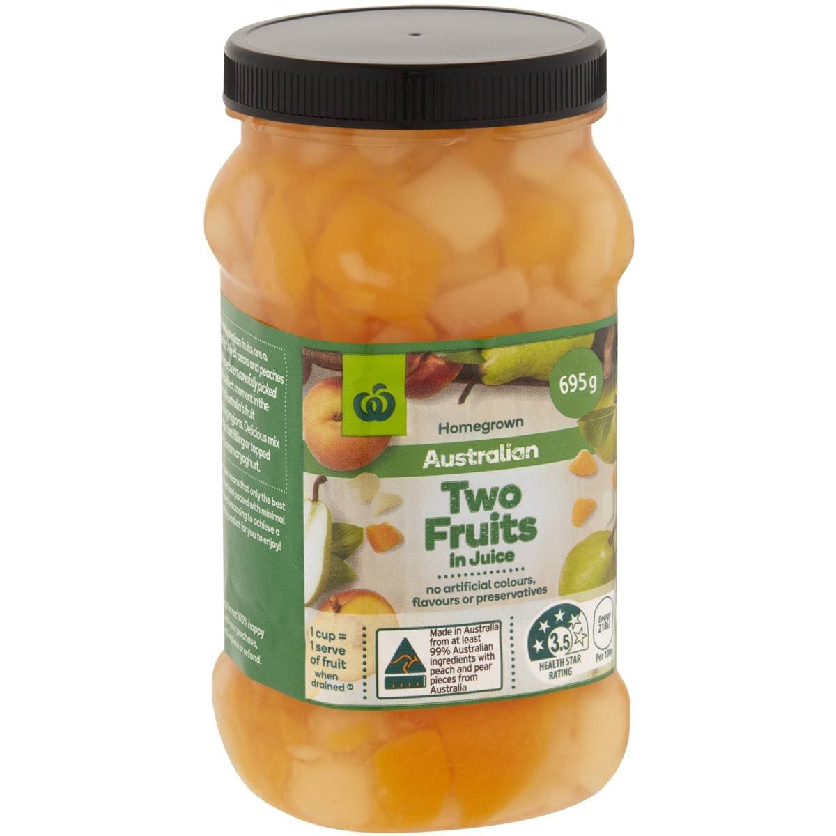 Woolworths Two Fruits In Juice In Juice 695g Woolworths