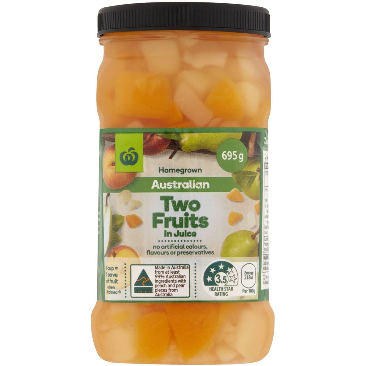Woolworths Two Fruits In Juice In Juice 695g Woolworths