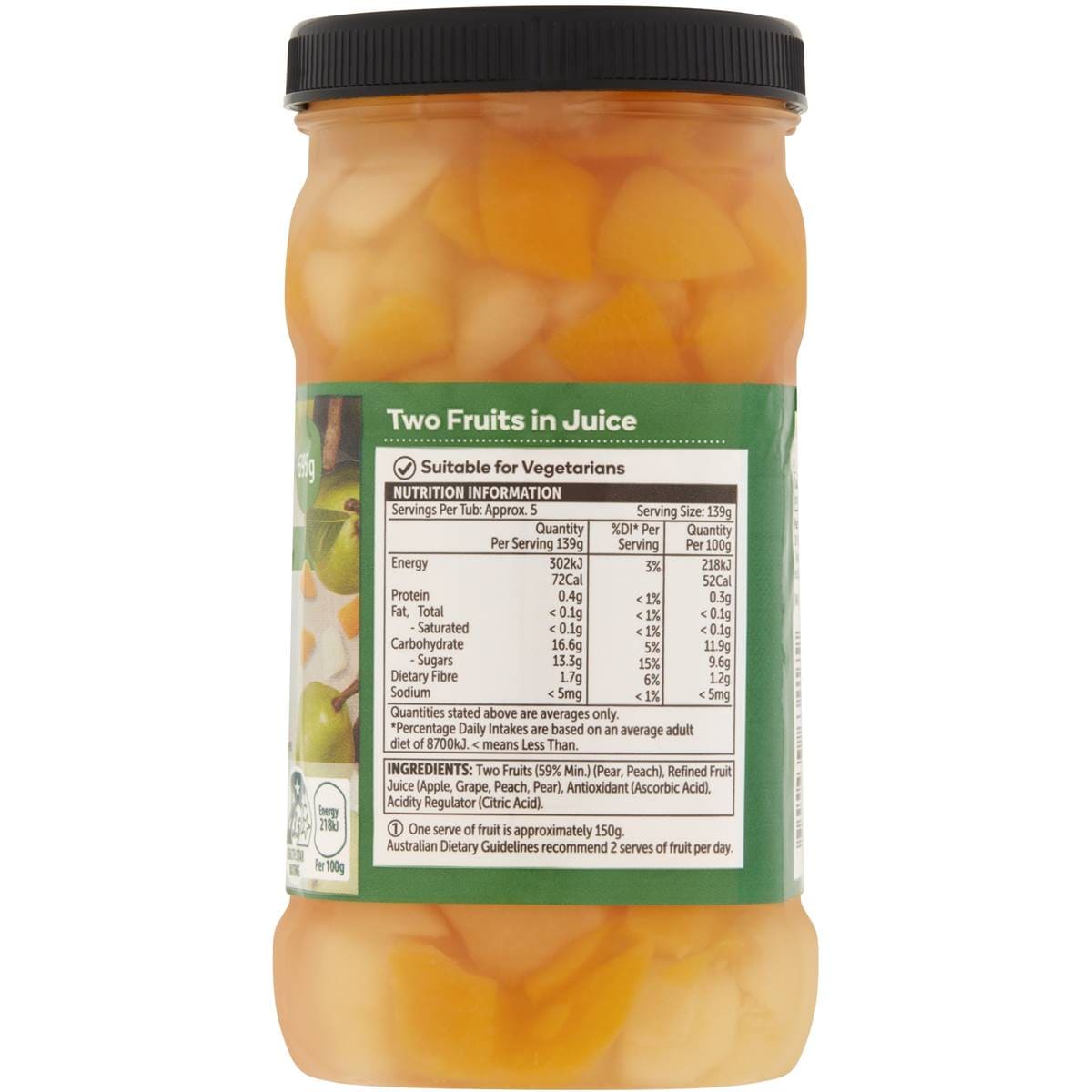 Woolworths Two Fruits In Juice In Juice 695g Woolworths