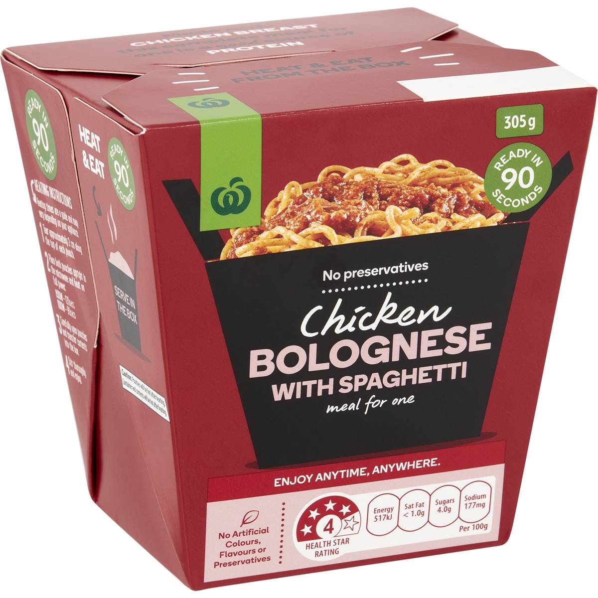 Woolworths Chicken Bolognese With Spaghetti 305g | Woolworths