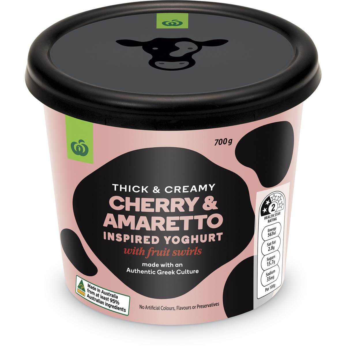 Woolworths Thick & Creamy Yoghurt Cherry & Amaretto