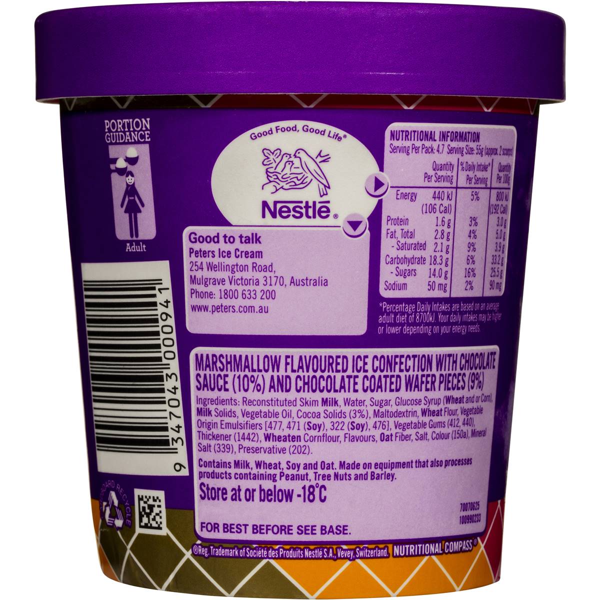 Nestle Polly Waffle 470ml Woolworths