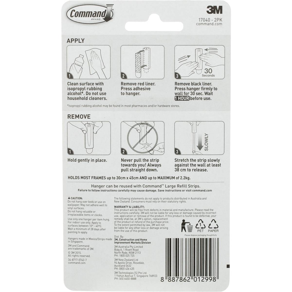 3m Command Picture Hanging Sawtooth 2 Pack | Woolworths