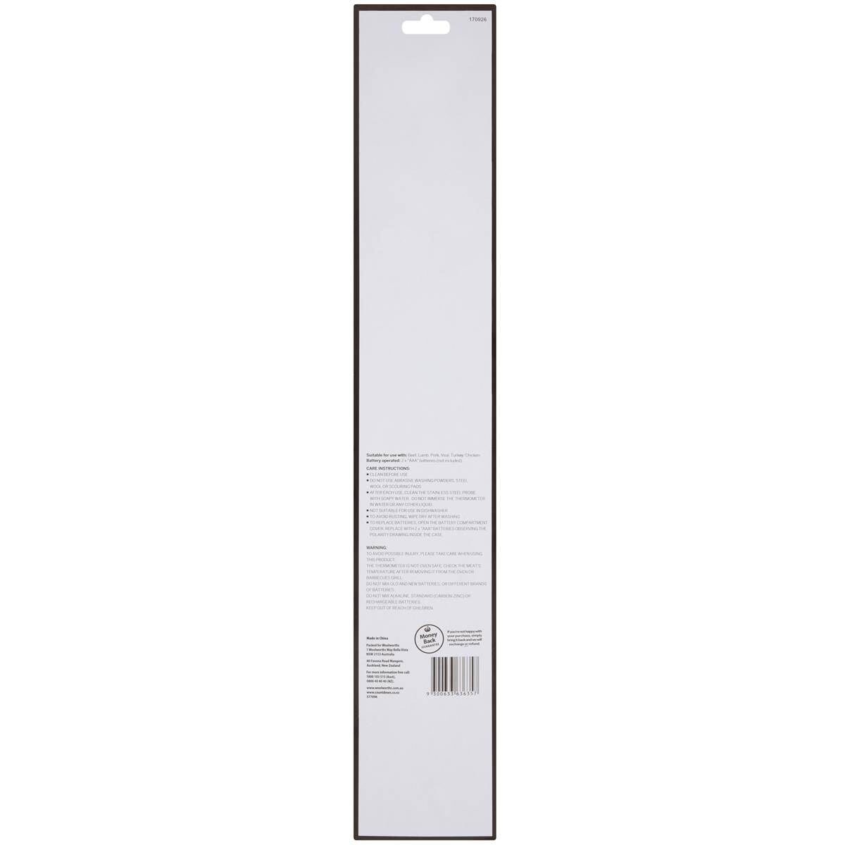 Woolworths Bbq Meat Thermometer Each Woolworths