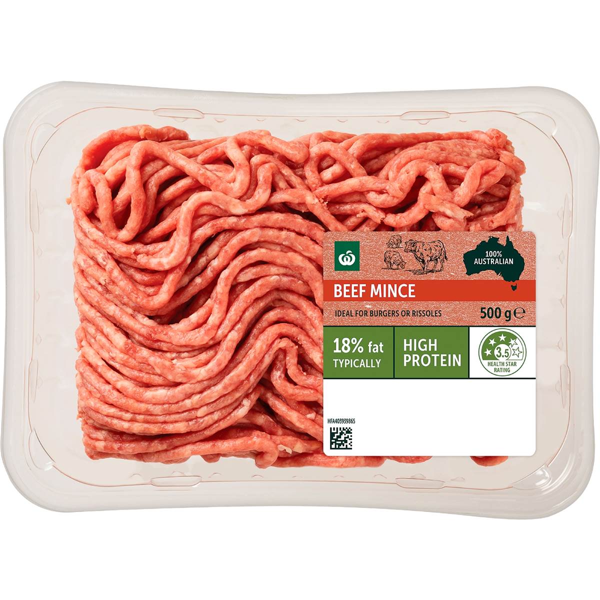 Woolworths Beef Mince 500g Woolworths
