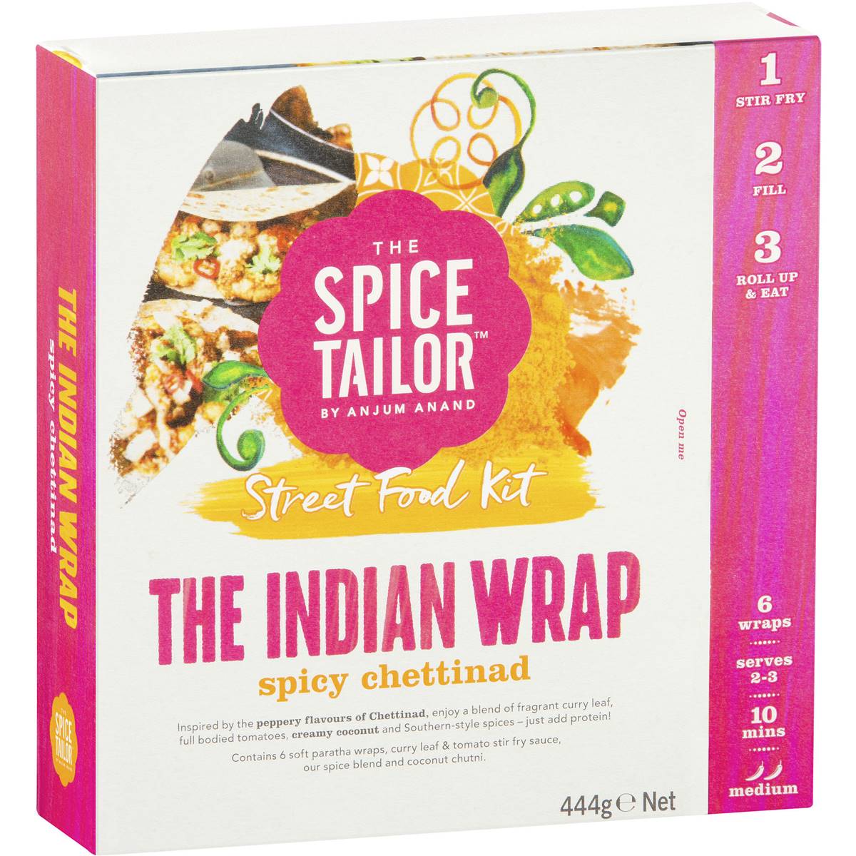 The Spice Tailor Spicy Chettinad Indian Street Food Wraps 444g Woolworths