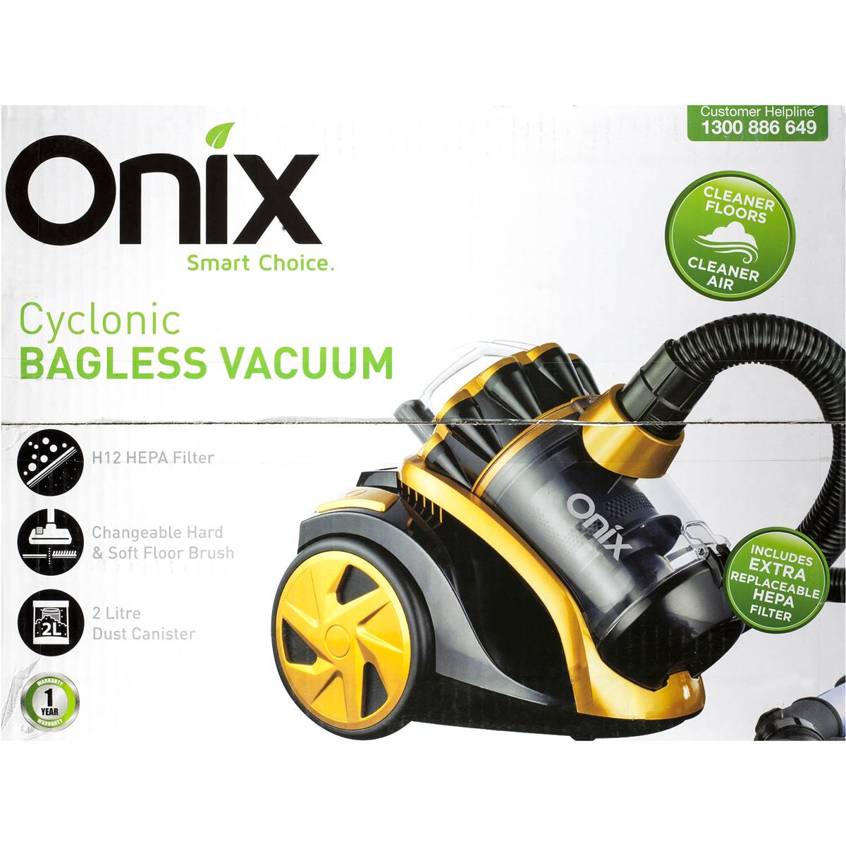 Onix Bagless Vacuum Cleaner Each Woolworths