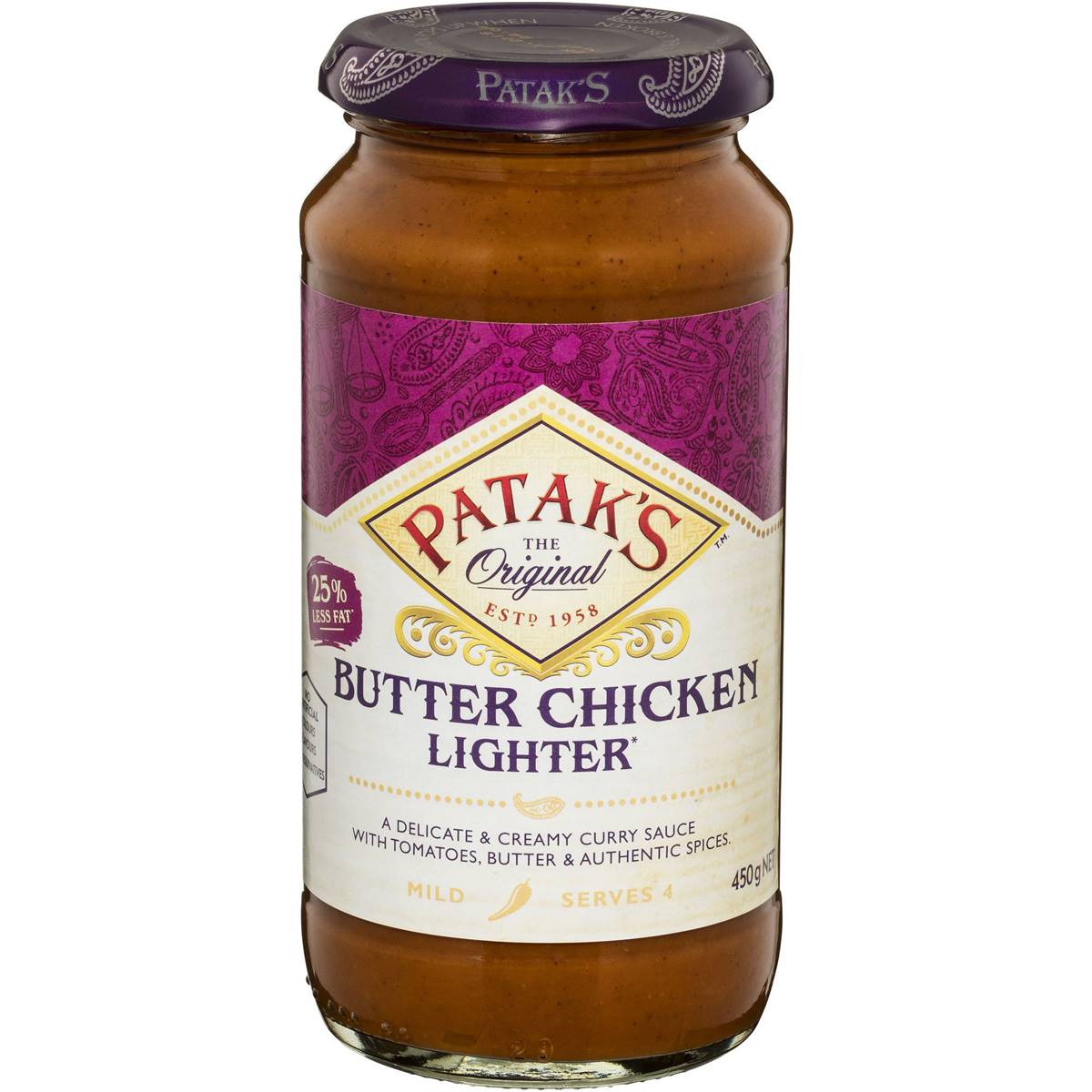 Patak's Light Butter Chicken Simmer Sauce 450g | Woolworths