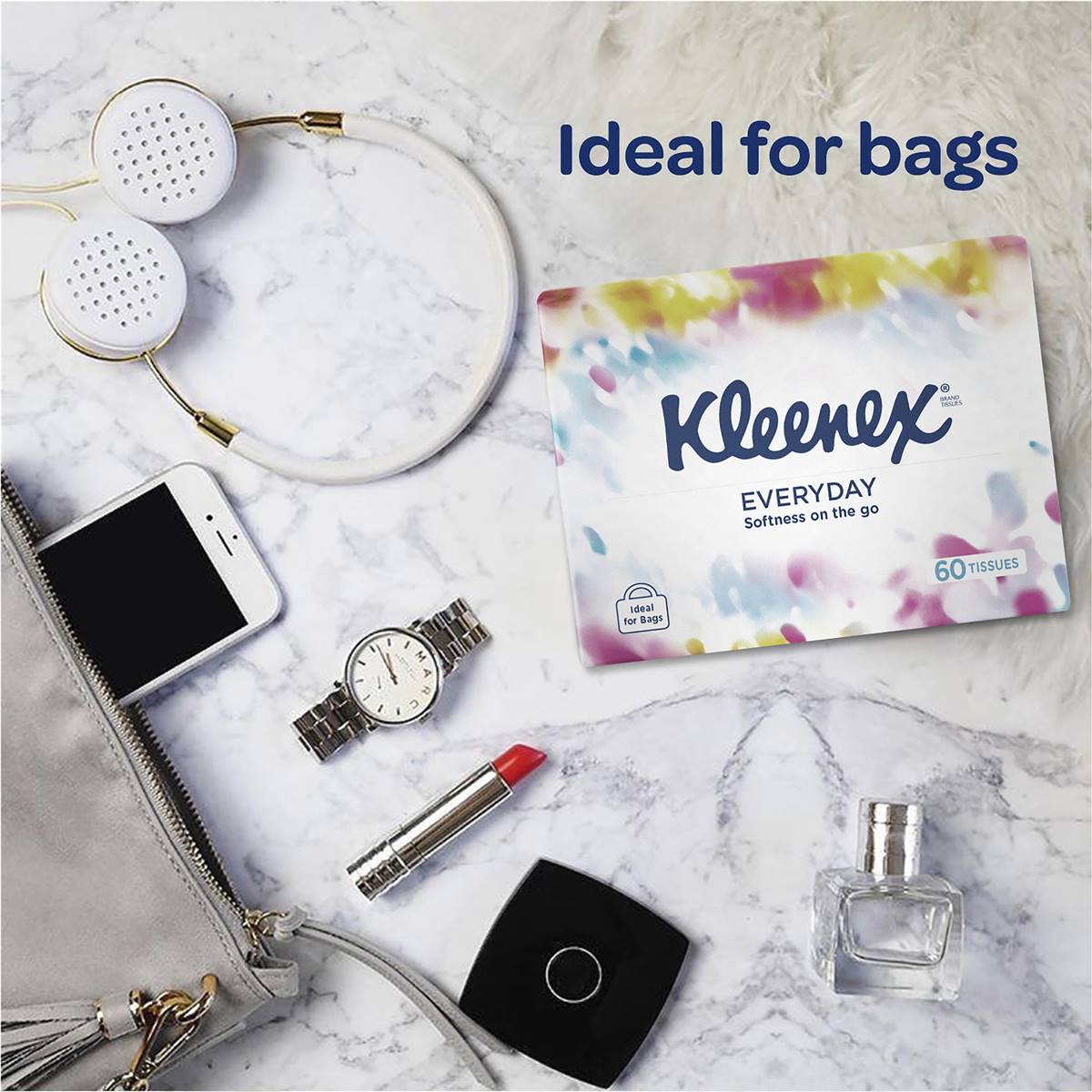 Kleenex Everyday On The Go Facial Tissues 60 Pack Woolworths