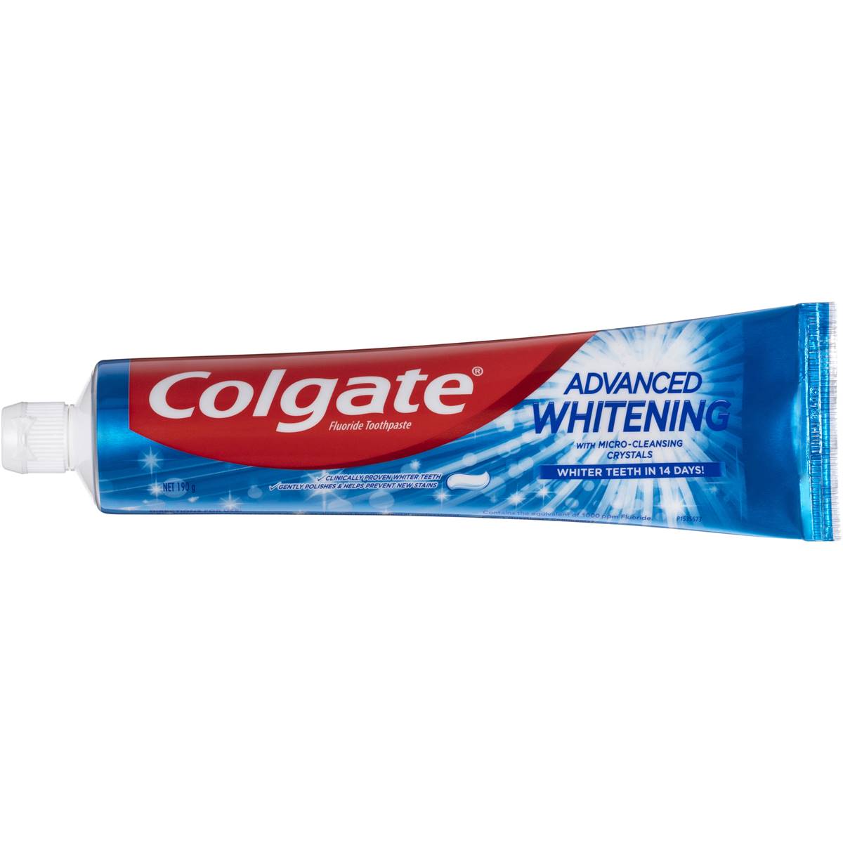 Colgate Advanced Whitening Toothpaste Whiter Teeth 190g | Woolworths