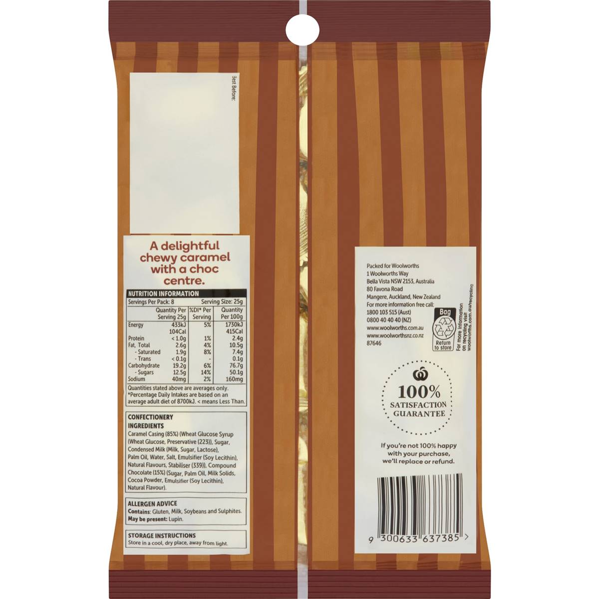 Woolworths Chocolate Eclair 200g Woolworths