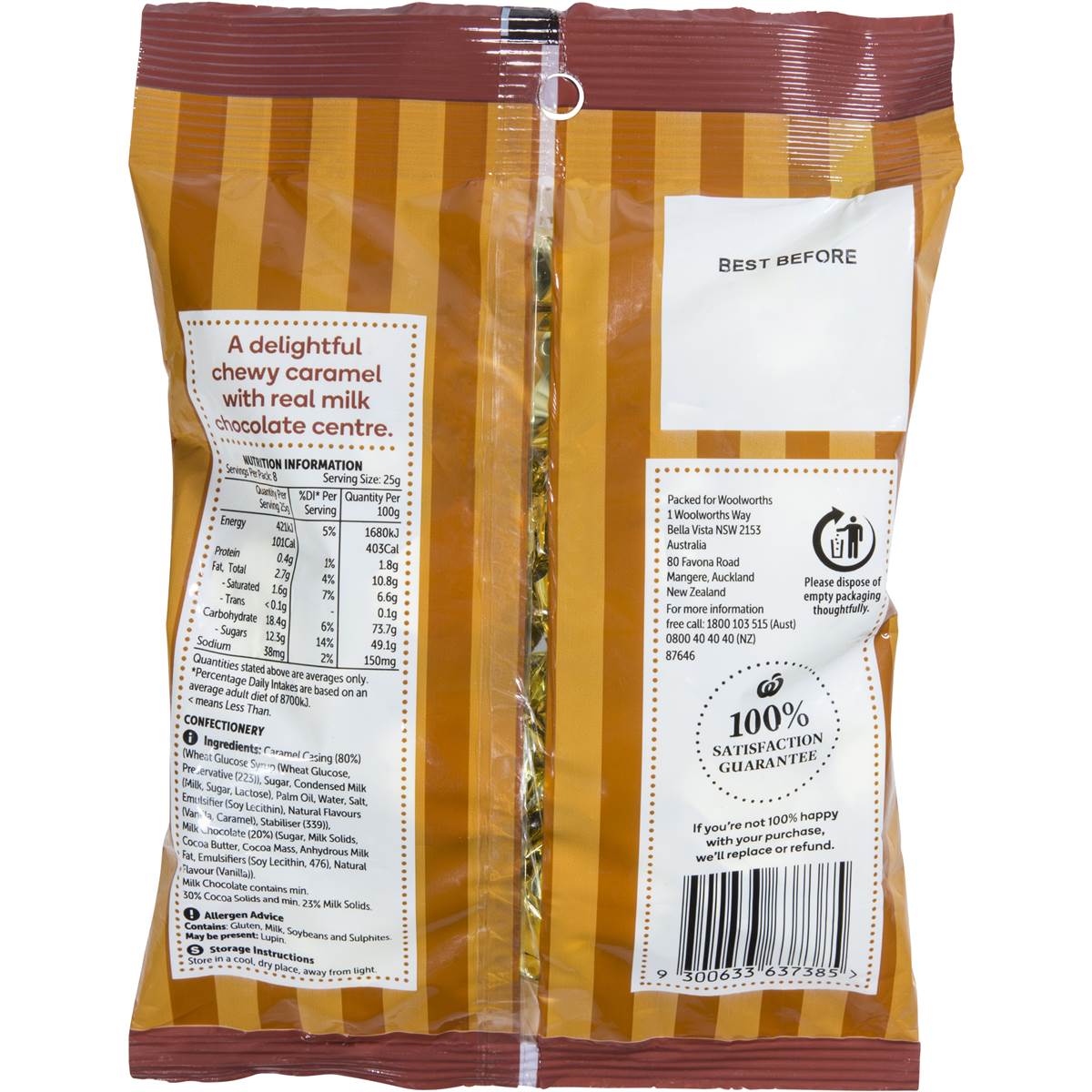 Woolworths Chocolate Eclair 200g Woolworths