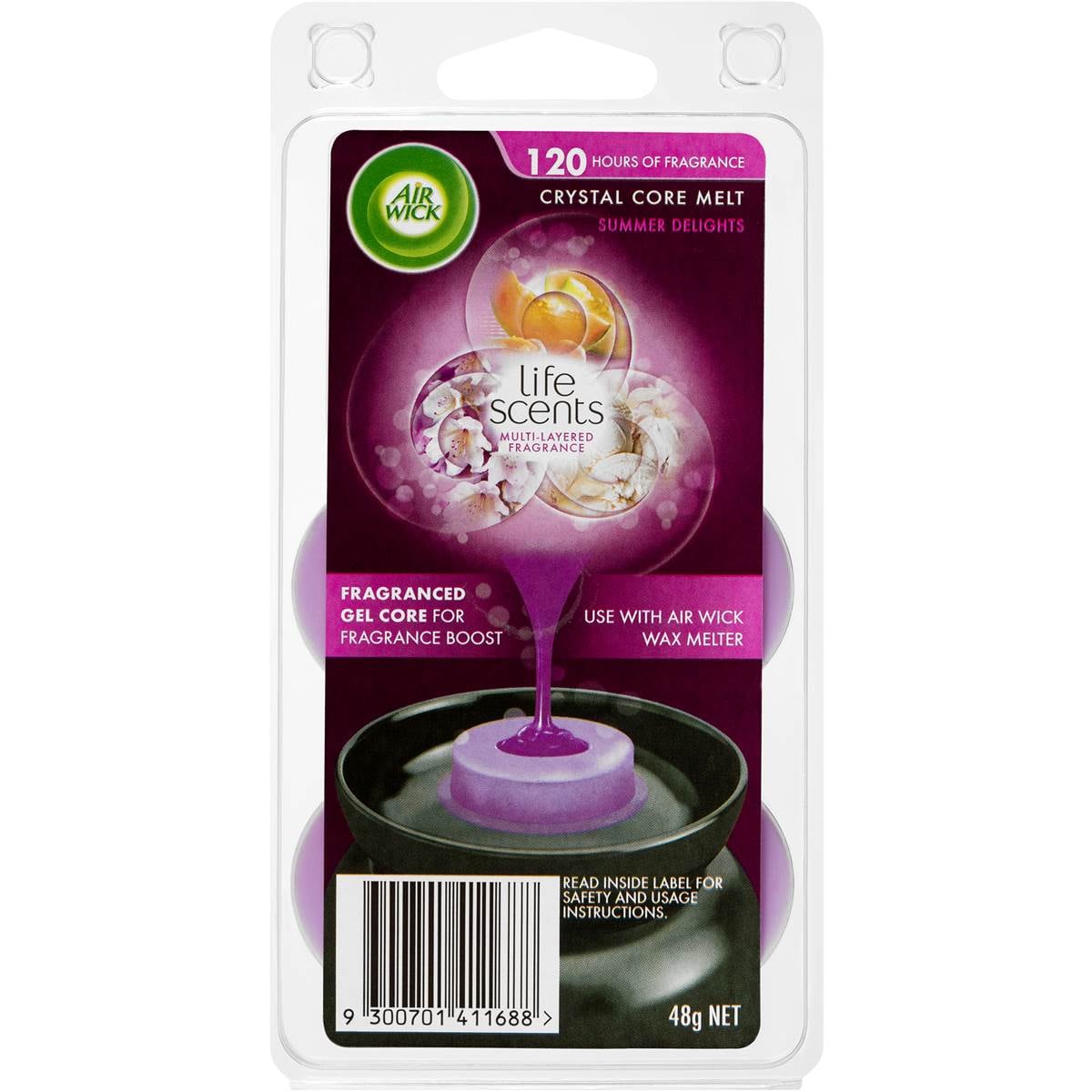 Air Wick Life Scents Wax Melt Summer Delight 48g Woolworths