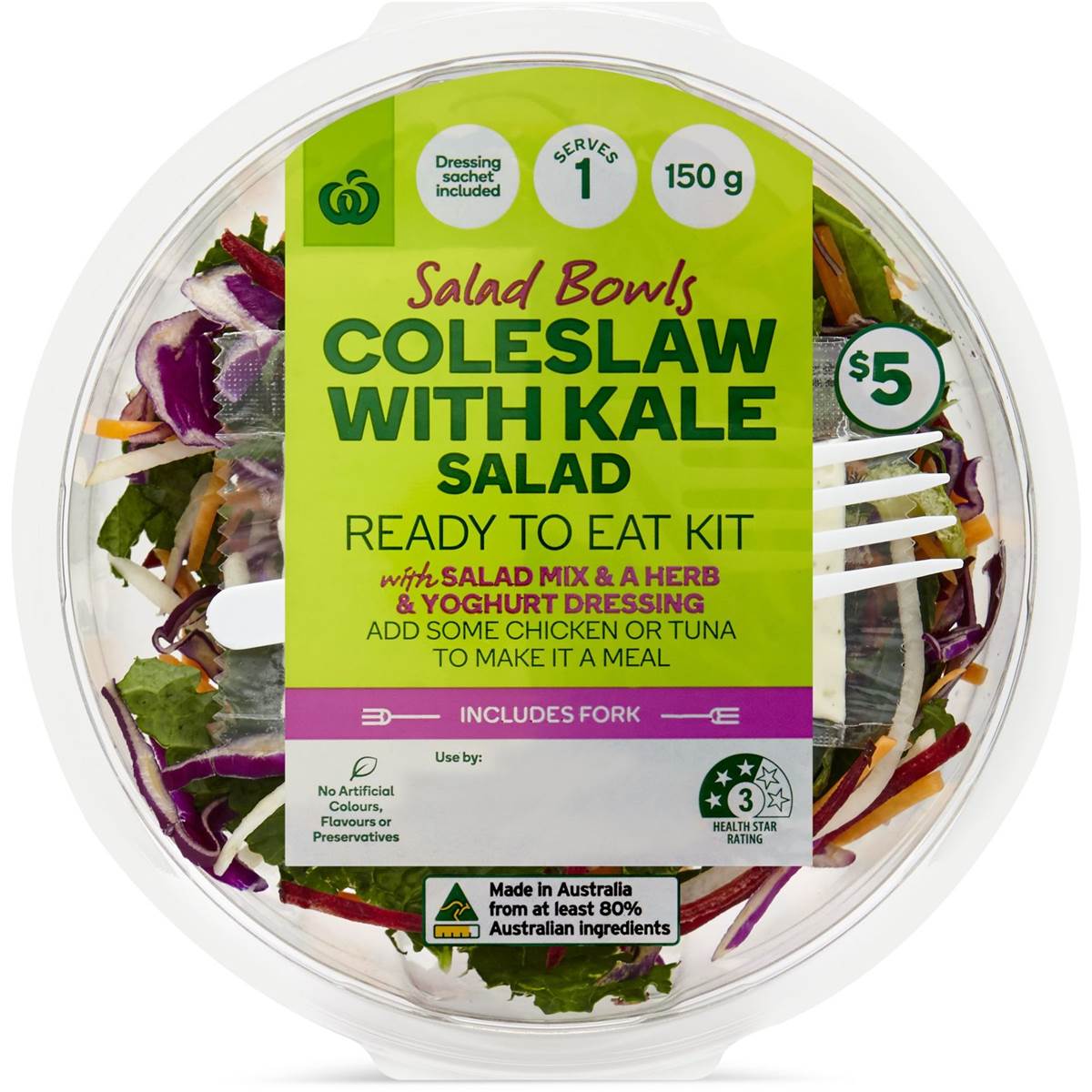 Woolworths Coleslaw With Kale Salad G Woolworths