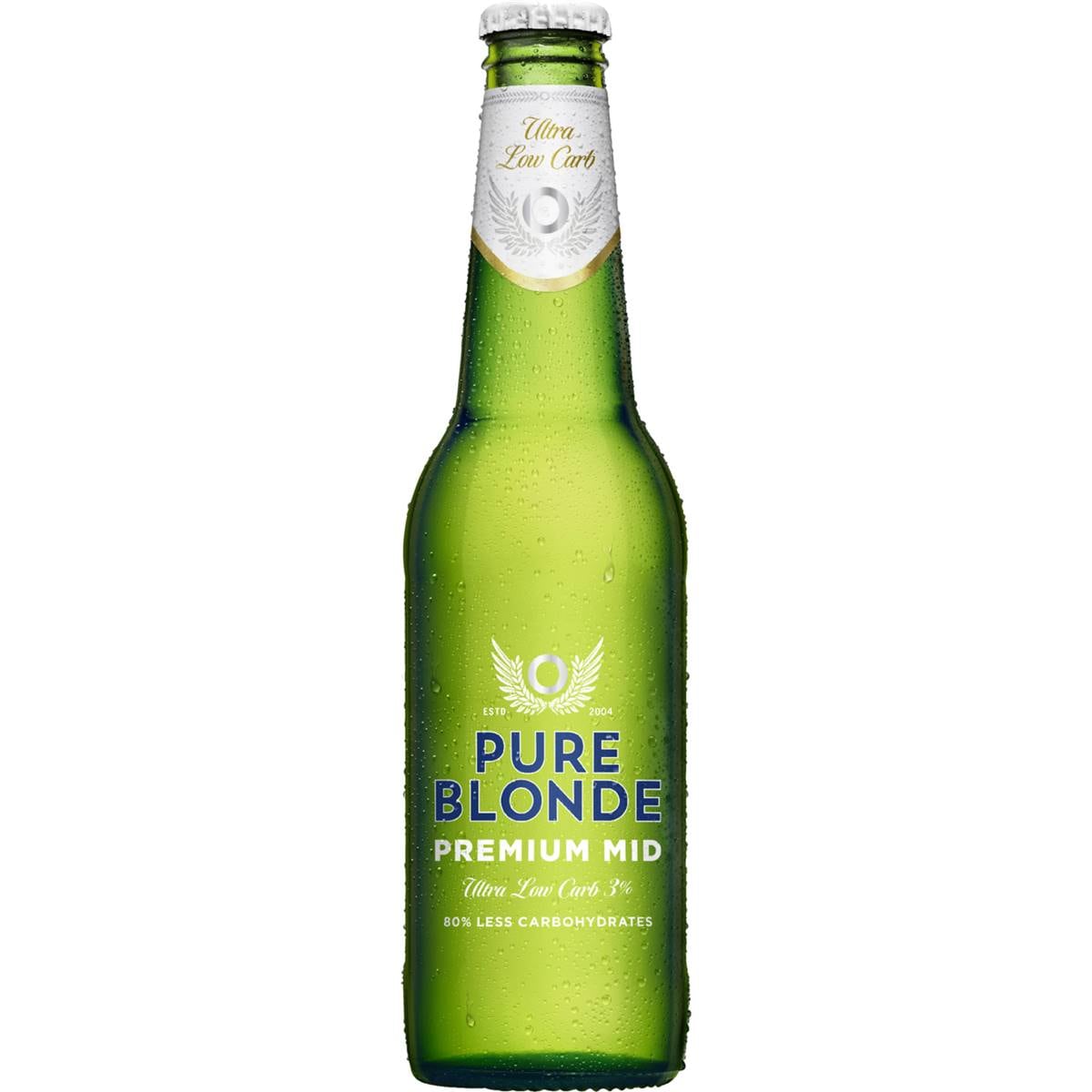 Pure Blonde Premium Mid Bottle 355ml Woolworths