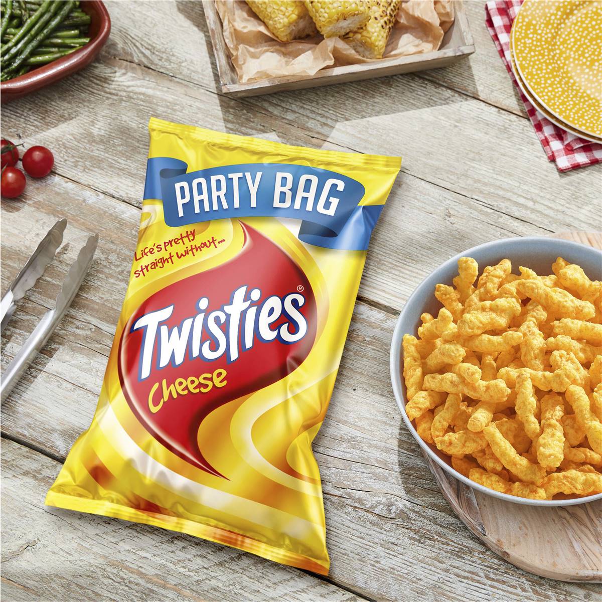 Twisties Cheese Snacks Party Size Bag 270g Woolworths