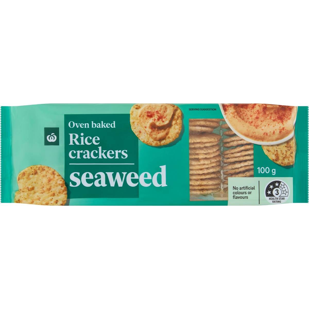 Woolworths Rice Cracker Seaweed 100g
