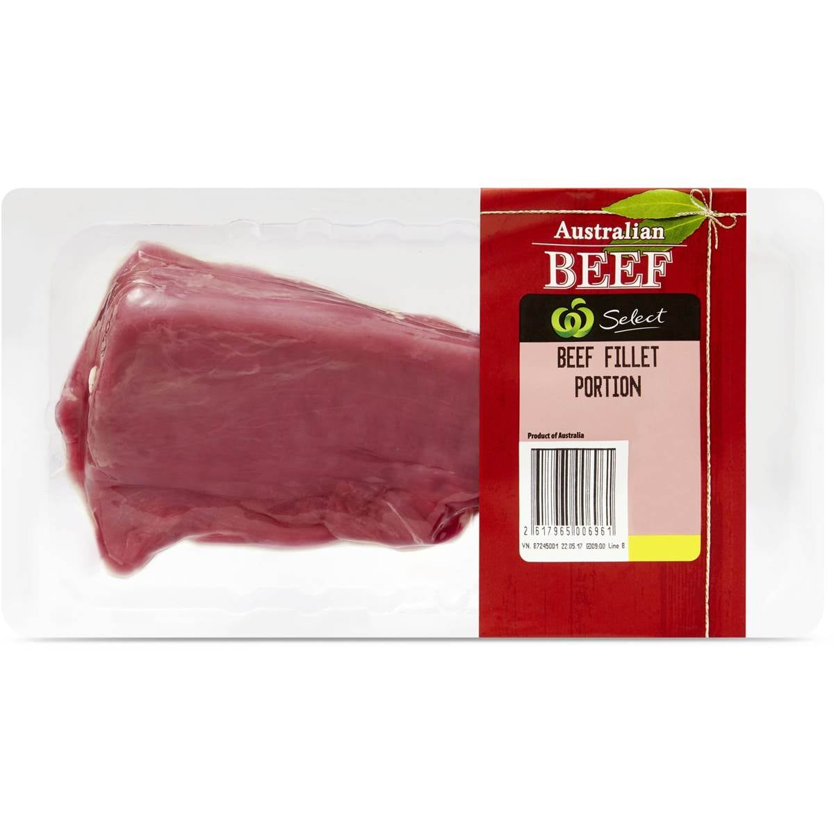 Select Beef Fillet Portions Min. 130g Woolworths