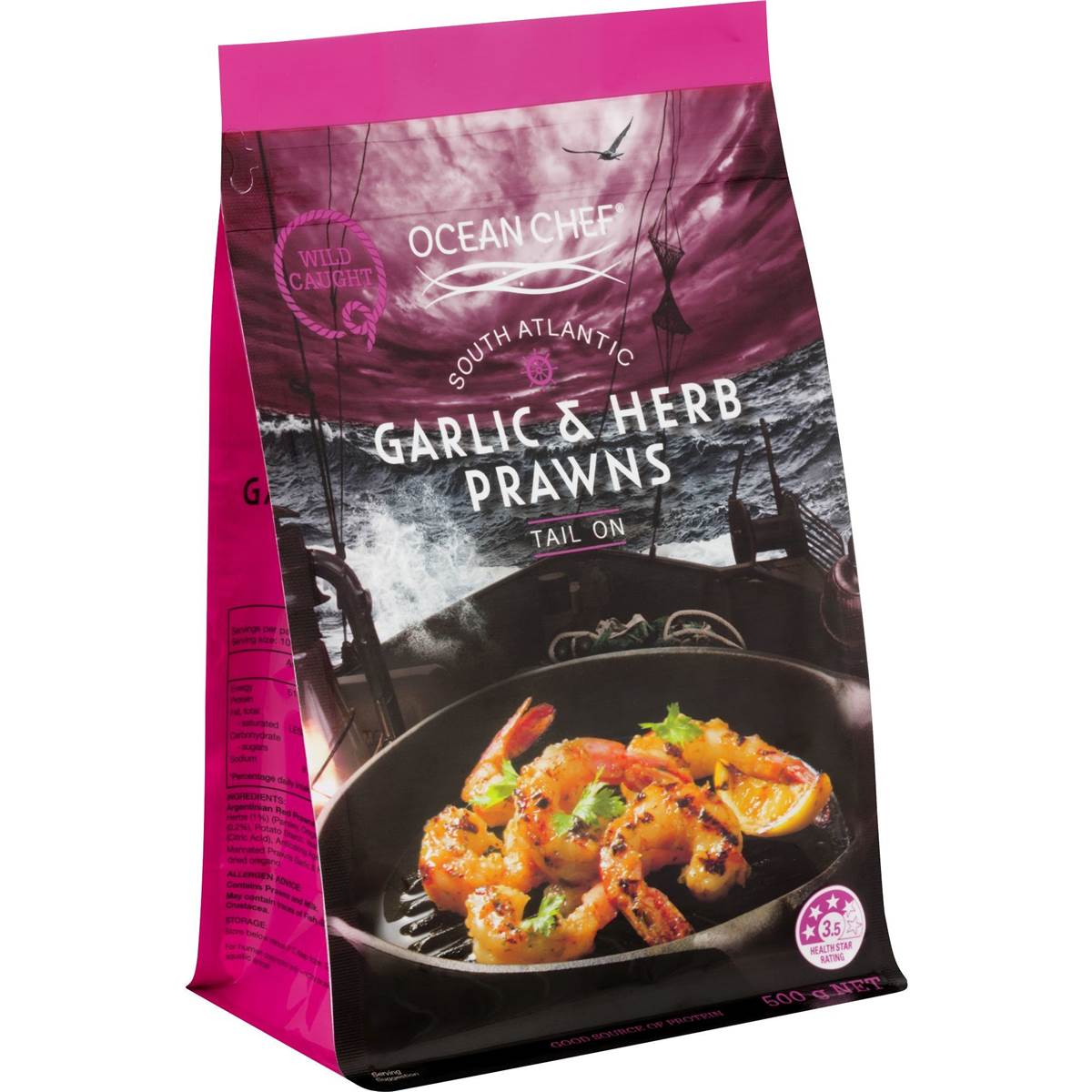 Ocean Chef Marinated Prawns Garlic & Herb 500g Woolworths