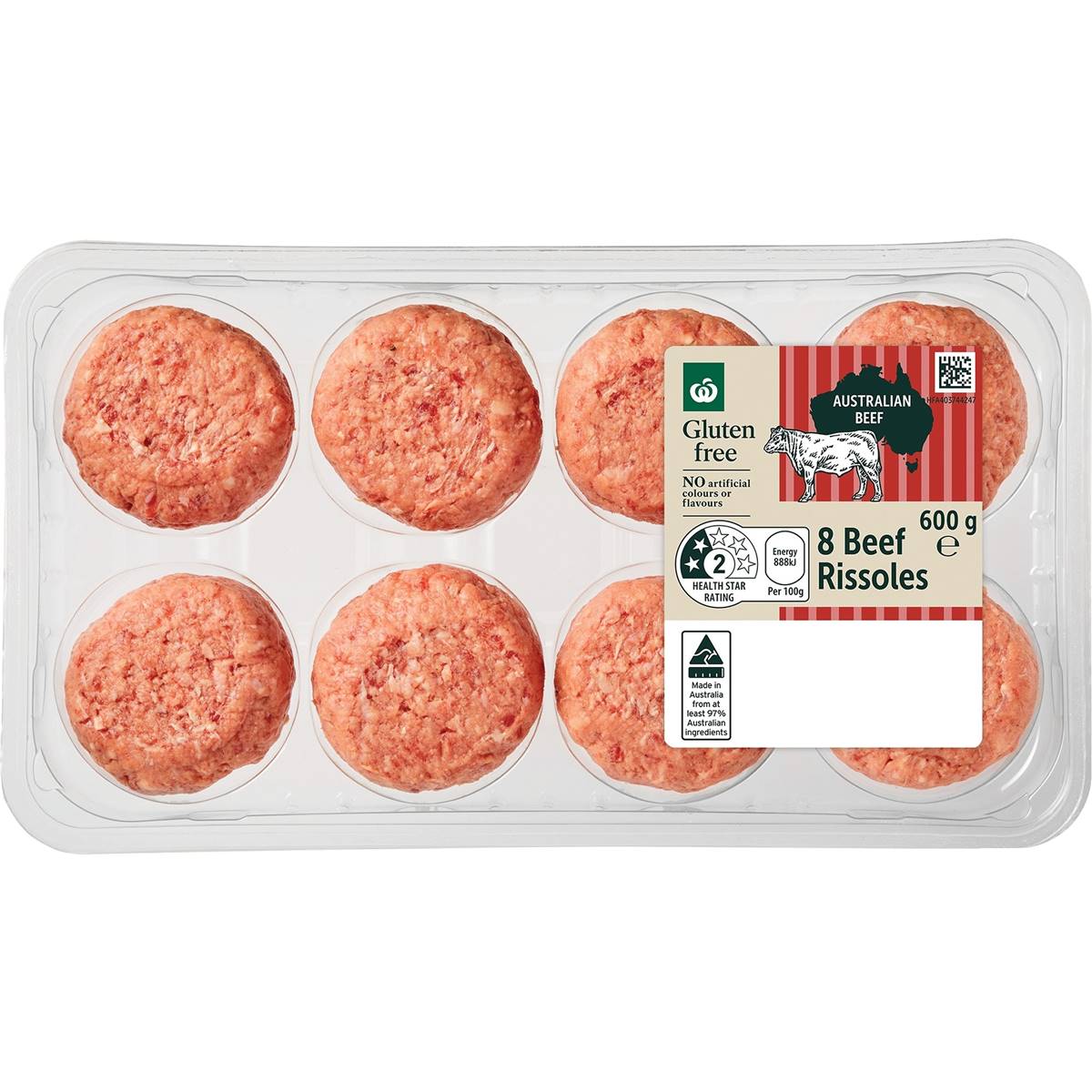 Woolworths Homestyle Beef Rissoles 8 Pack Woolworths