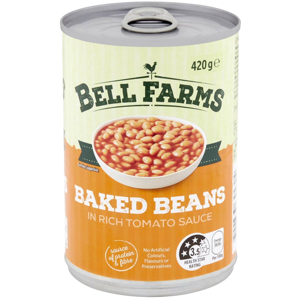 Bell Farms Baked Beans In Tomato Sauce 420g Woolworths 3532