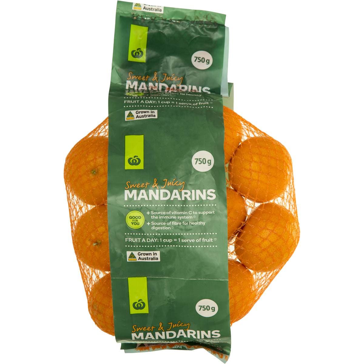 Woolworths Sweet & Juicy Mandarins 750g Prepack Woolworths