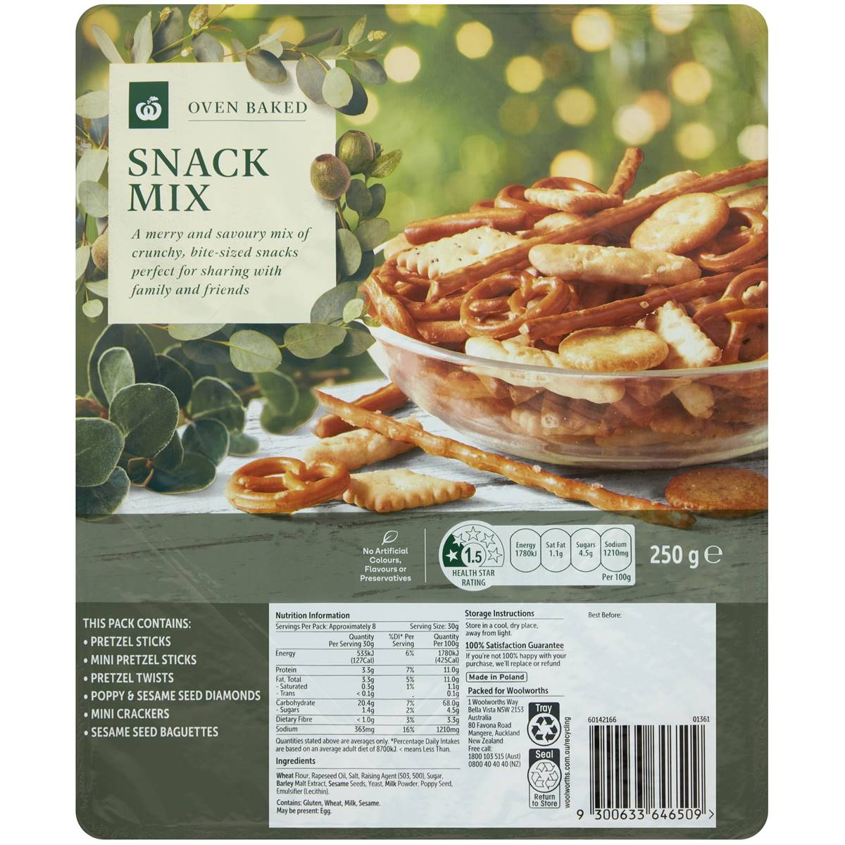 Woolworths Pretzels Snack Mix 250g Woolworths