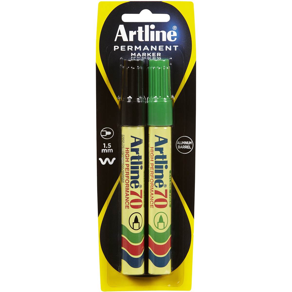 Artline Permanent Marker Black & Green 1.5mm