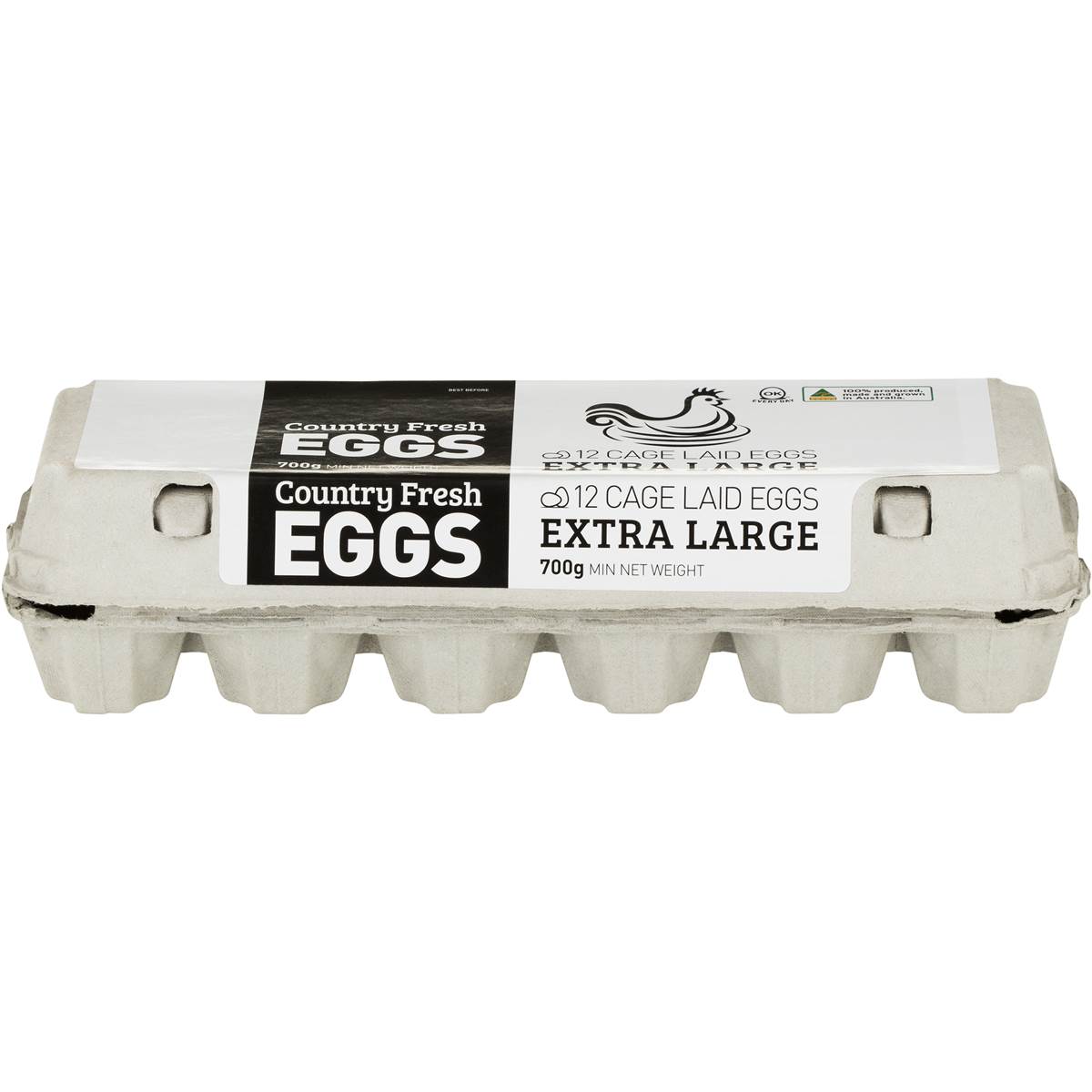 Country Fresh 12 Extra Large Cage Eggs 700g Woolworths