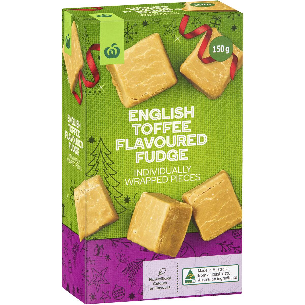 Woolworths English Toffee Flavoured Fudge 150g Woolworths
