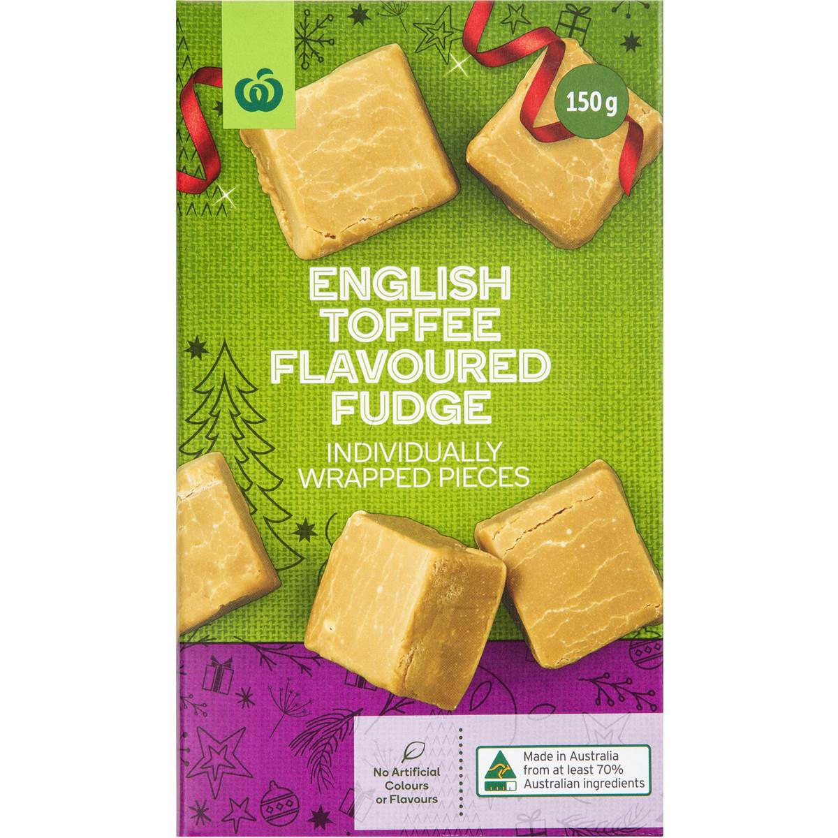 Woolworths English Toffee Flavoured Fudge 150g Woolworths
