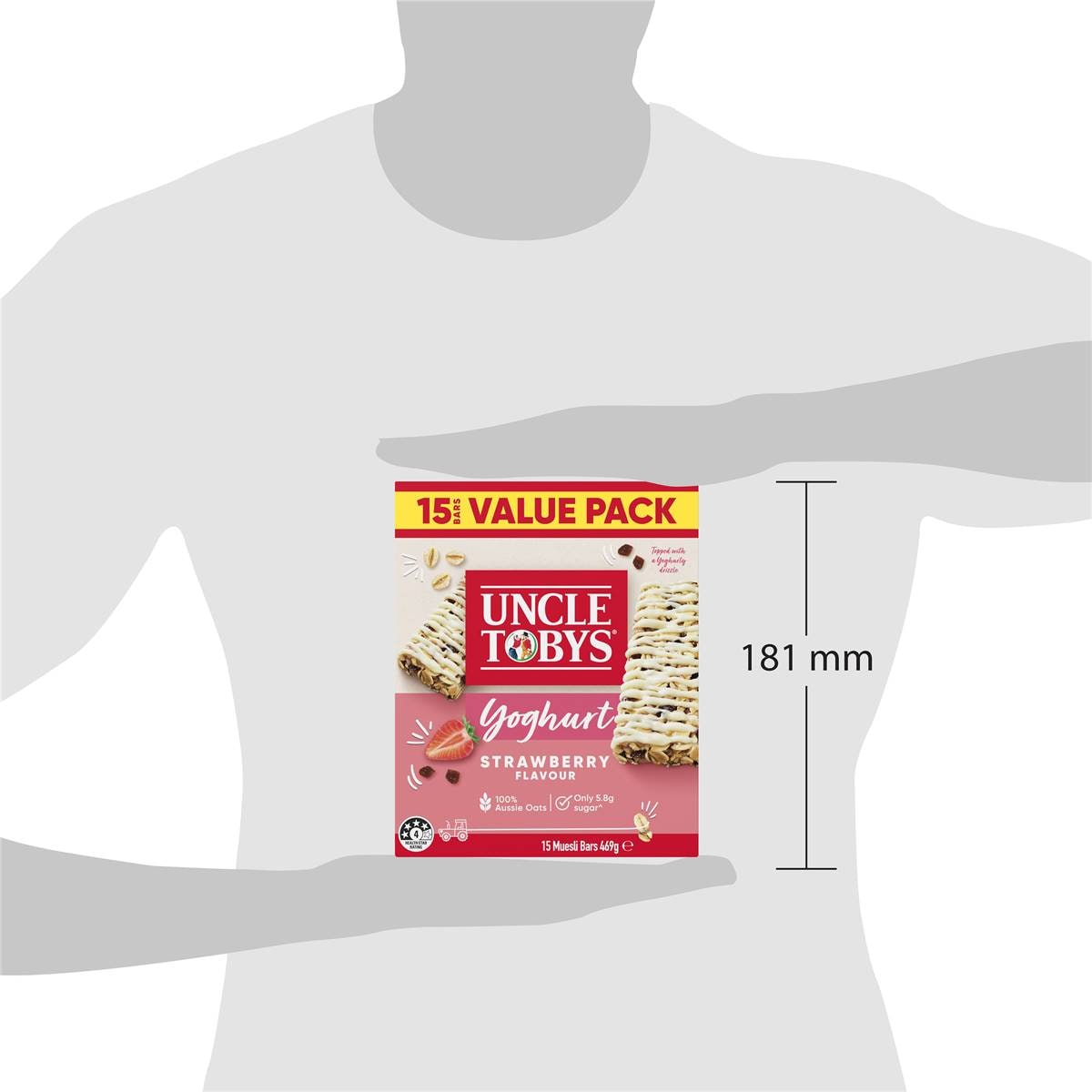 Uncle Tobys Yoghurt Muesli Bars Strawberry 469g Woolworths