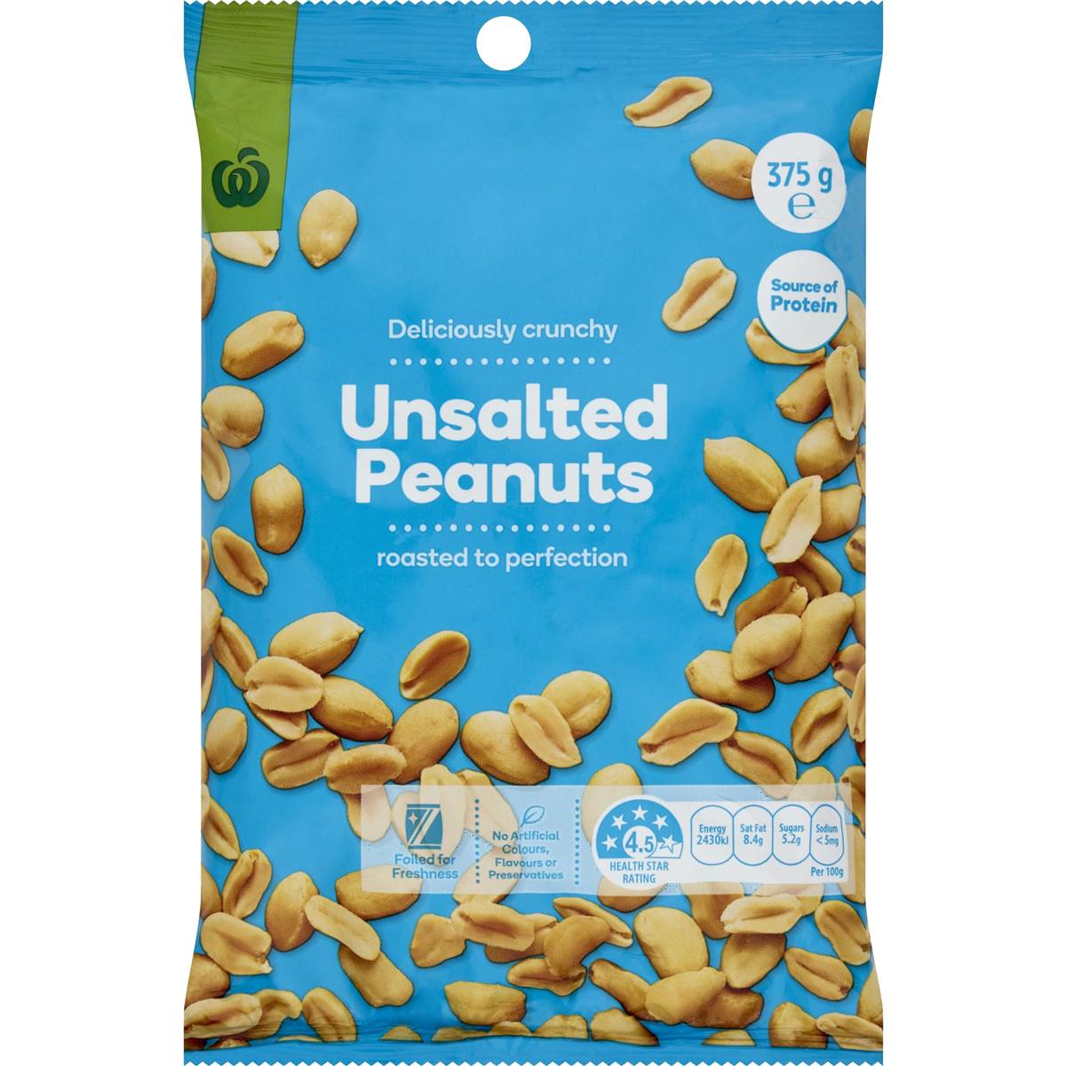 Woolworths Peanuts Unsalted 375g Woolworths