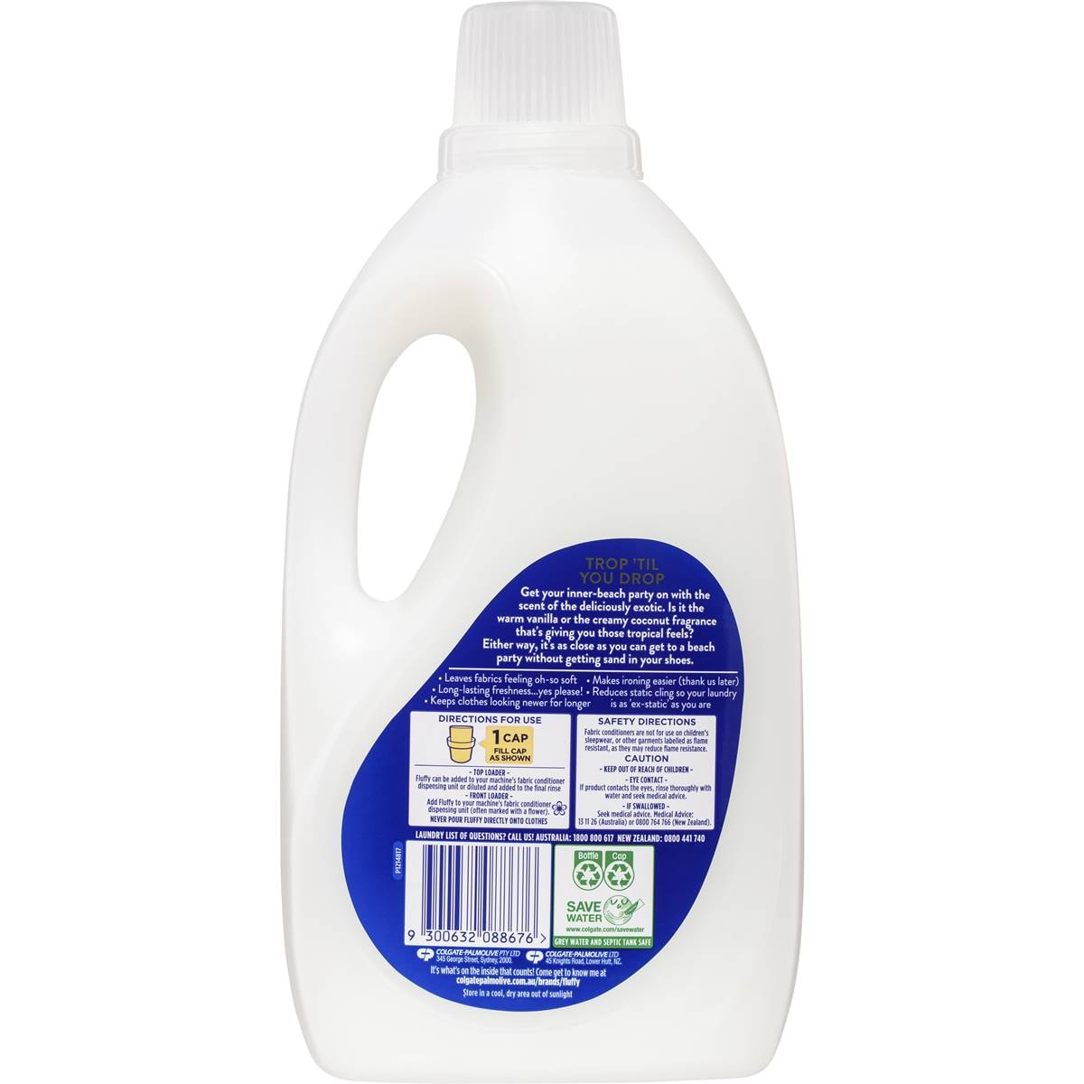 Fluffy Fabric Softener Coconut & Vanilla 2l Woolworths