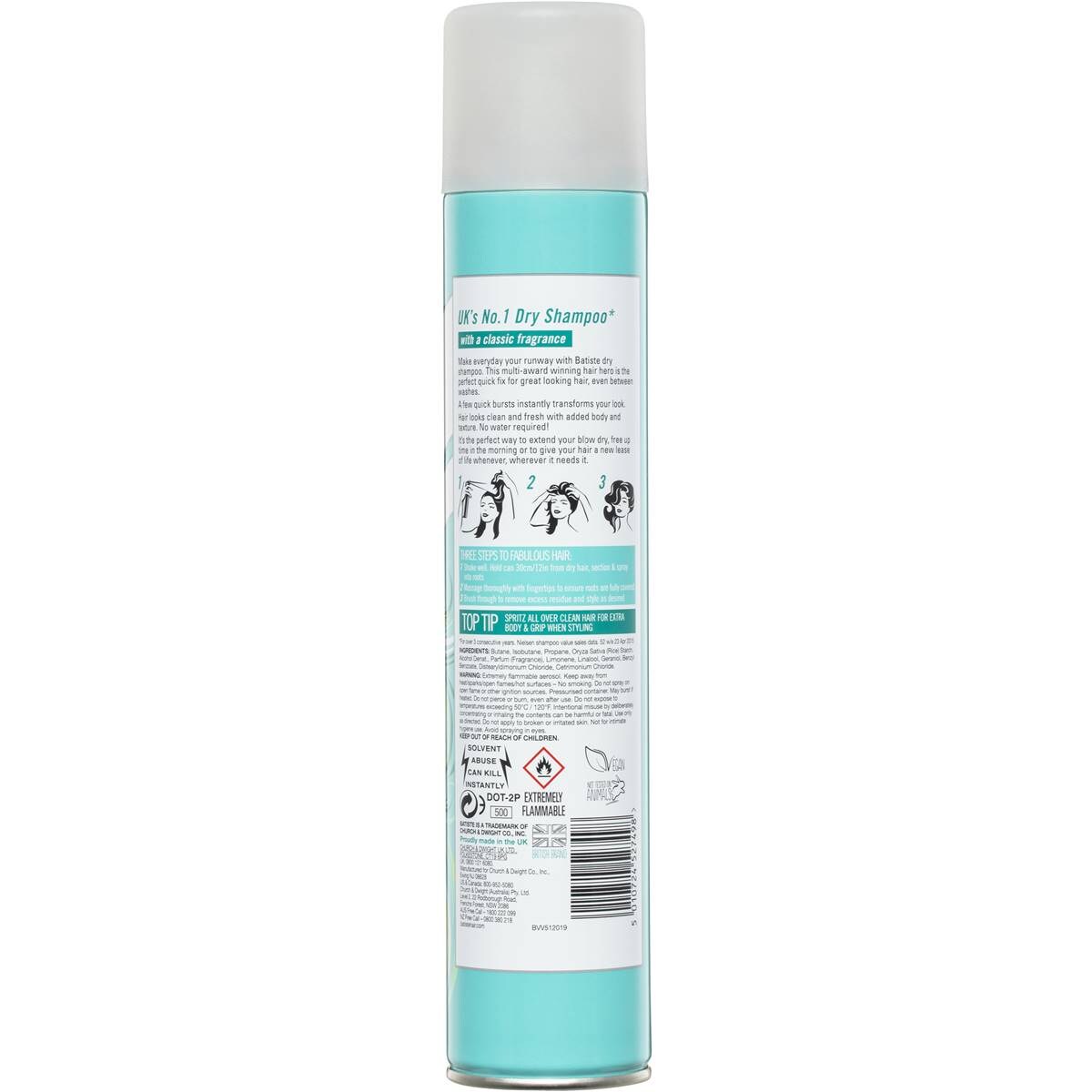 Batiste Dry Shampoo Original 400ml Woolworths