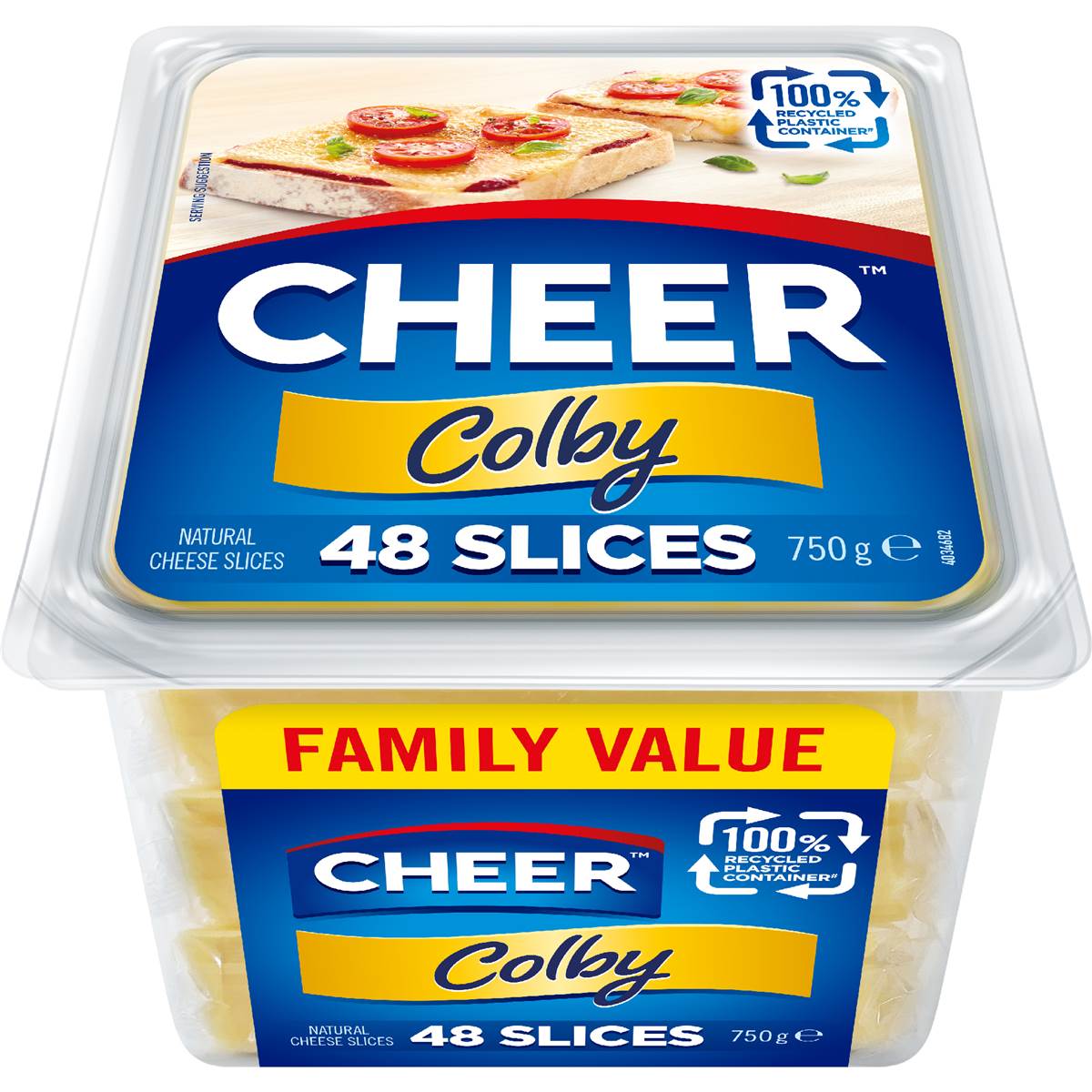 Cheer Colby Cheese Slices 48 pack