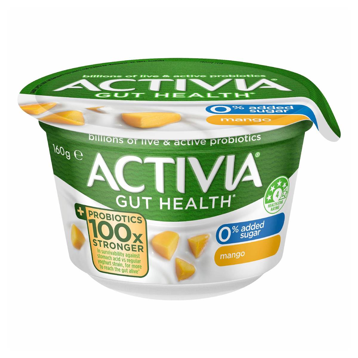 Activia Probiotic Yoghurt Mango 160g