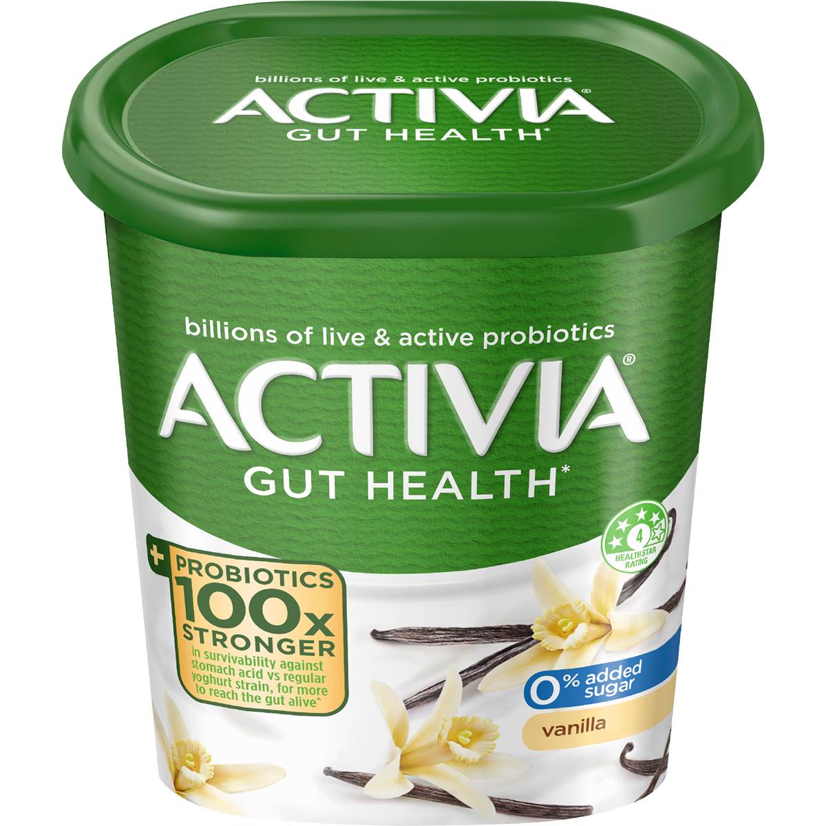 Activia Probiotic Yoghurt Vanilla 900g