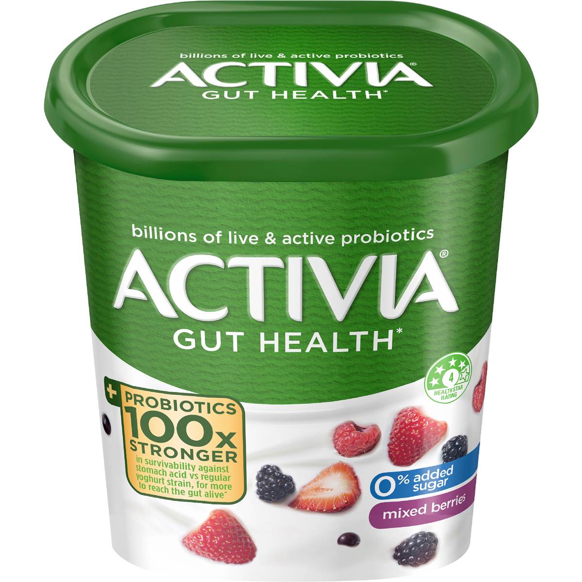 Activia Probiotic Yoghurt Mixed Berries 900g