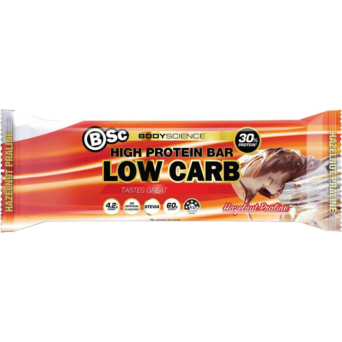 body-science-high-protein-low-carb-bar-hazelnut-praline-60g-woolworths