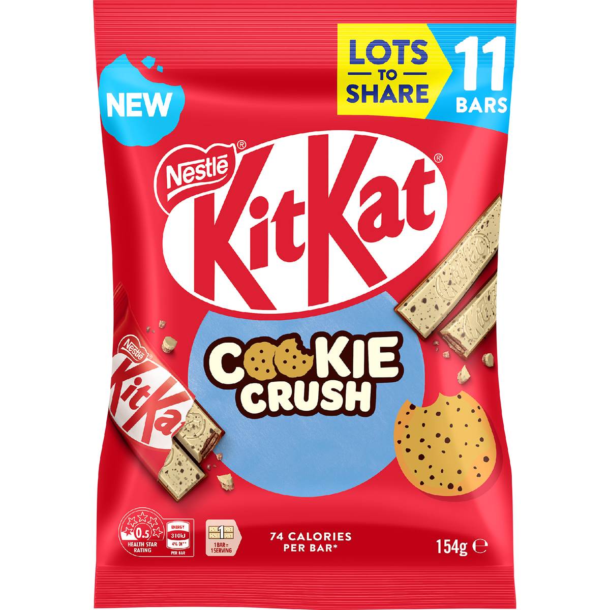 KitKat Cookie Crush Chocolate Mini Bars 11 Pack 154g 11 pack