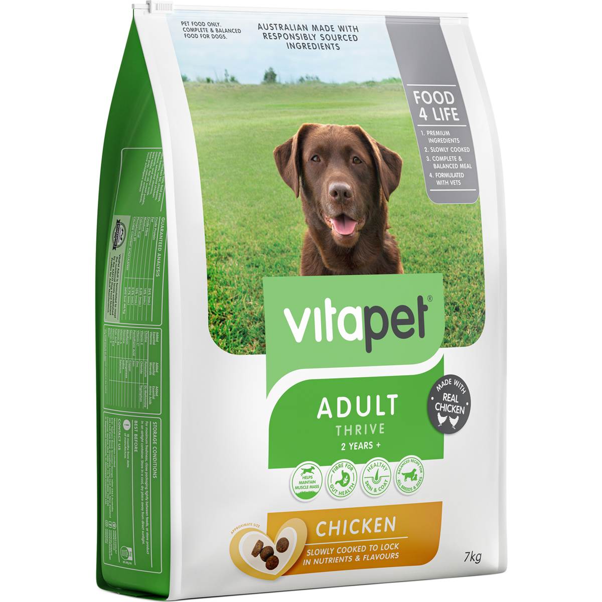Vita Pet Adult Dry Dog Food Chicken 2 Years+ 7kg