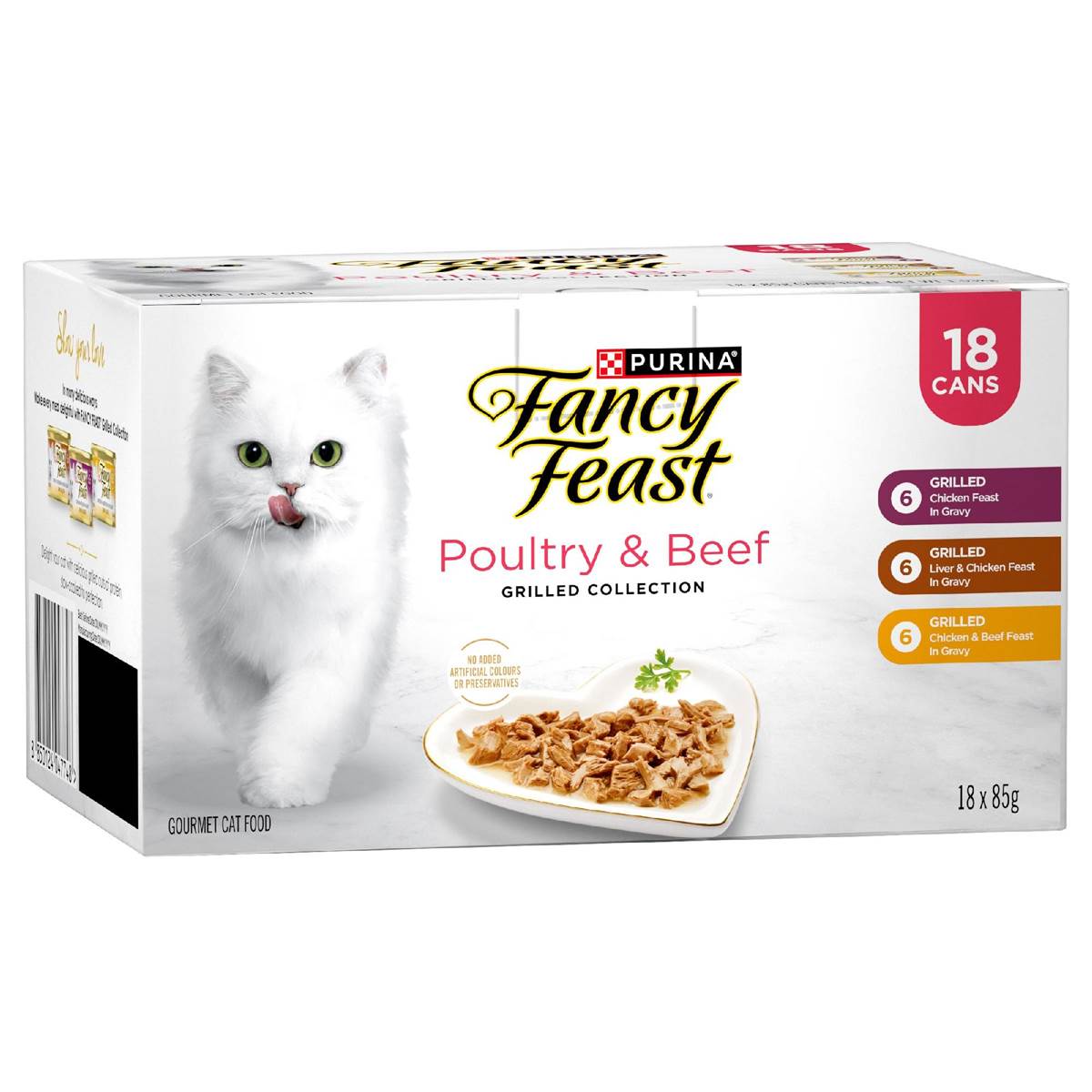 Fancy Feast Poultry & Beef Wet Cat Food Grilled Collection 85g x 18 pack