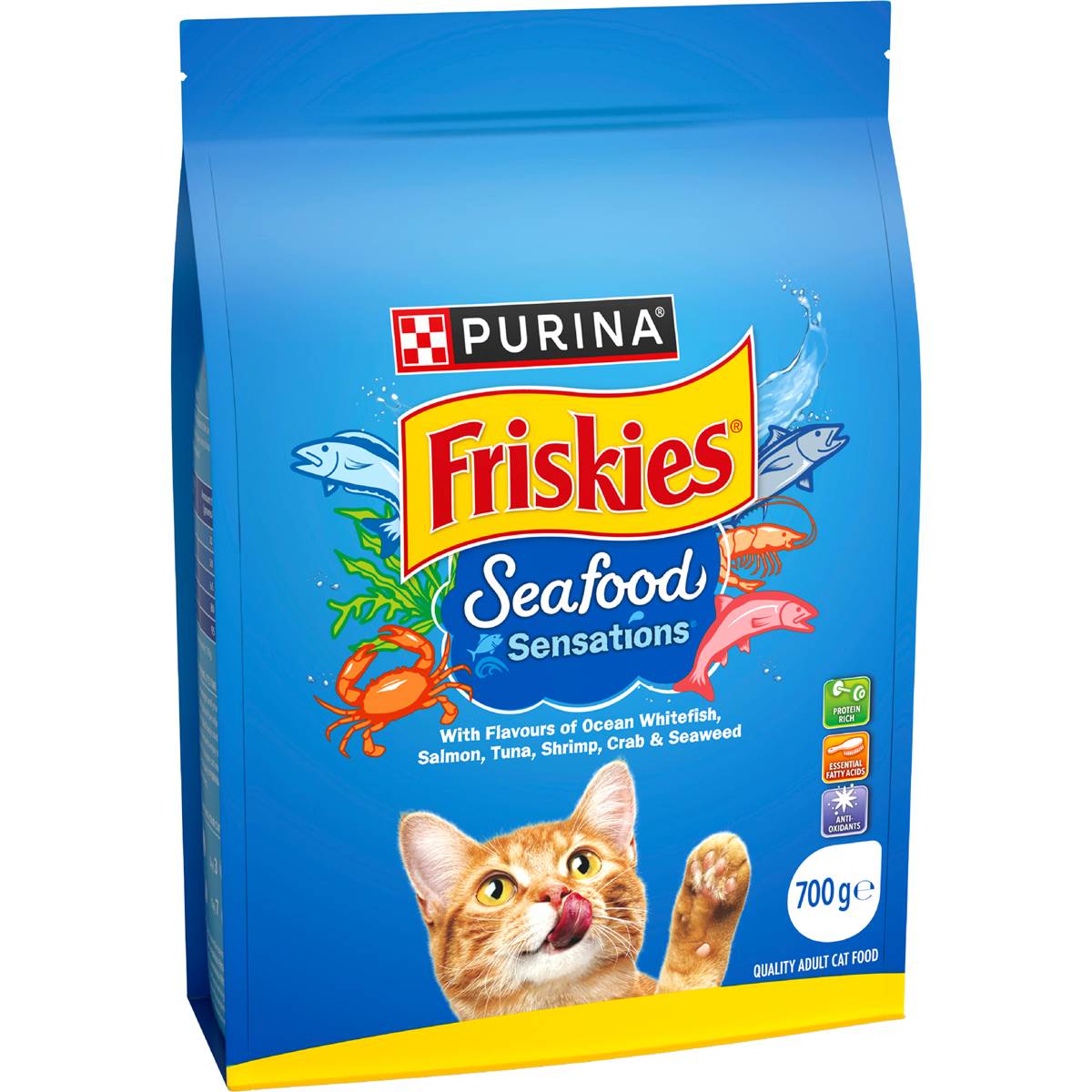 Friskies Seafood Sensation Dry Cat Food 700g