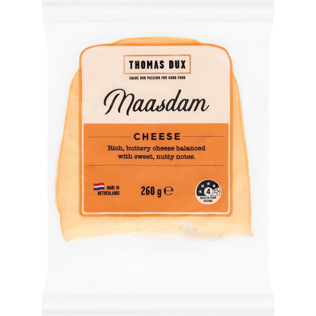 Thomas Dux Maasdam Cheese 260g
