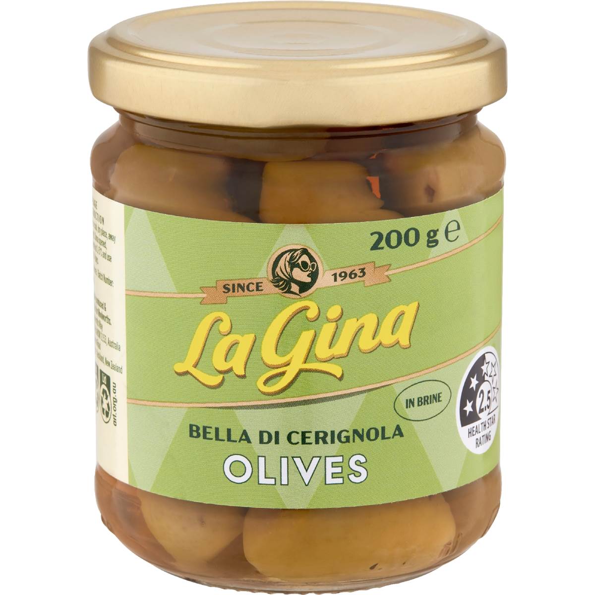La Gina Bella Di Cerignola Olives 200g