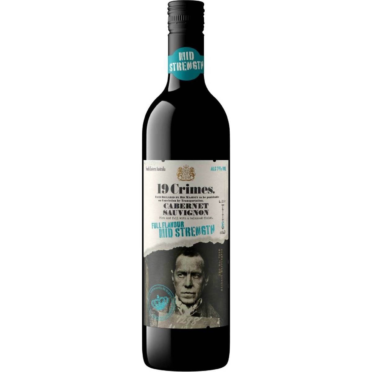19 Crimes Mid Cabernet Sauvignon Bottles 750mL